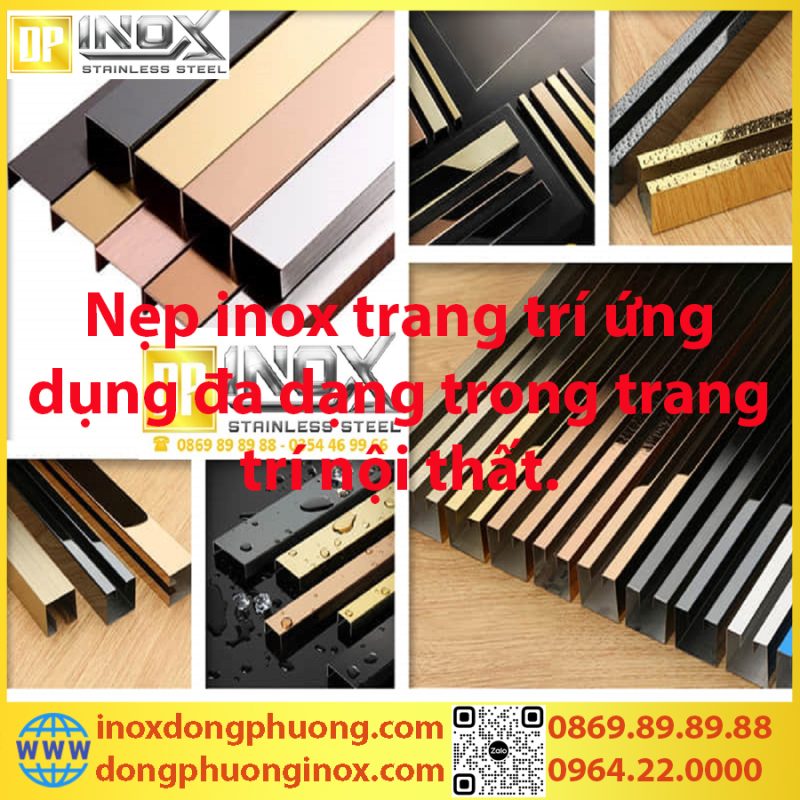 Nẹp inox trang trí nội thất