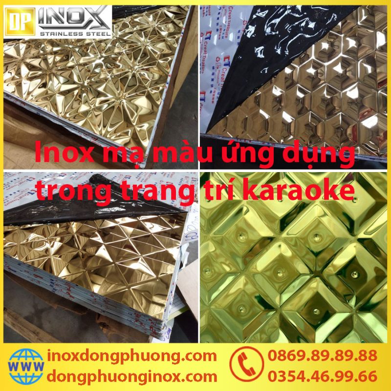 Ứng dụng của tấm inox mạ màu trong trang trí karaoke