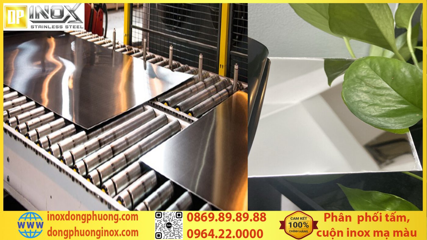 Tấm inox gương trắng 201 dày 1mm