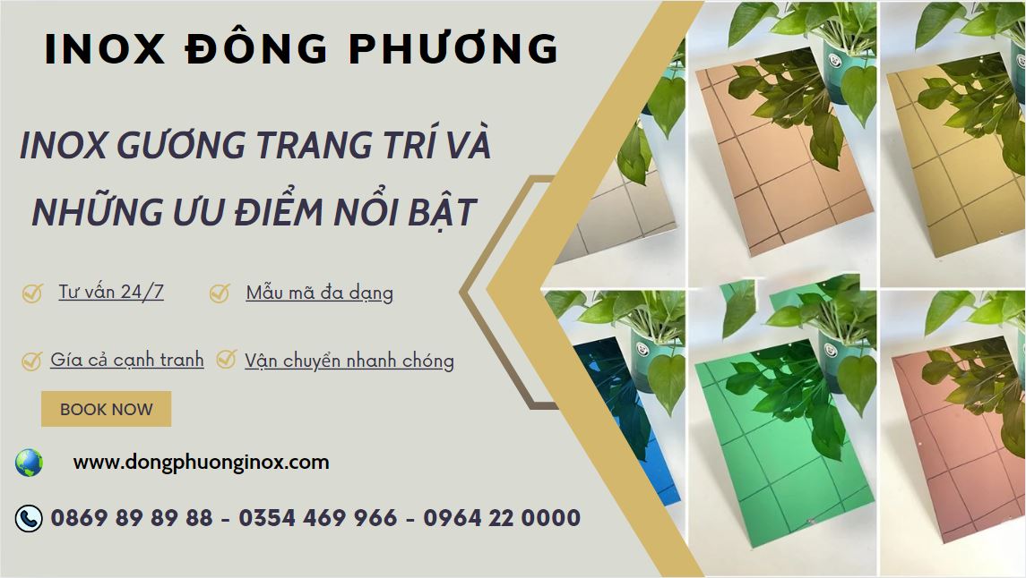 Inox gương trang trí và những ưu điểm nổi bật