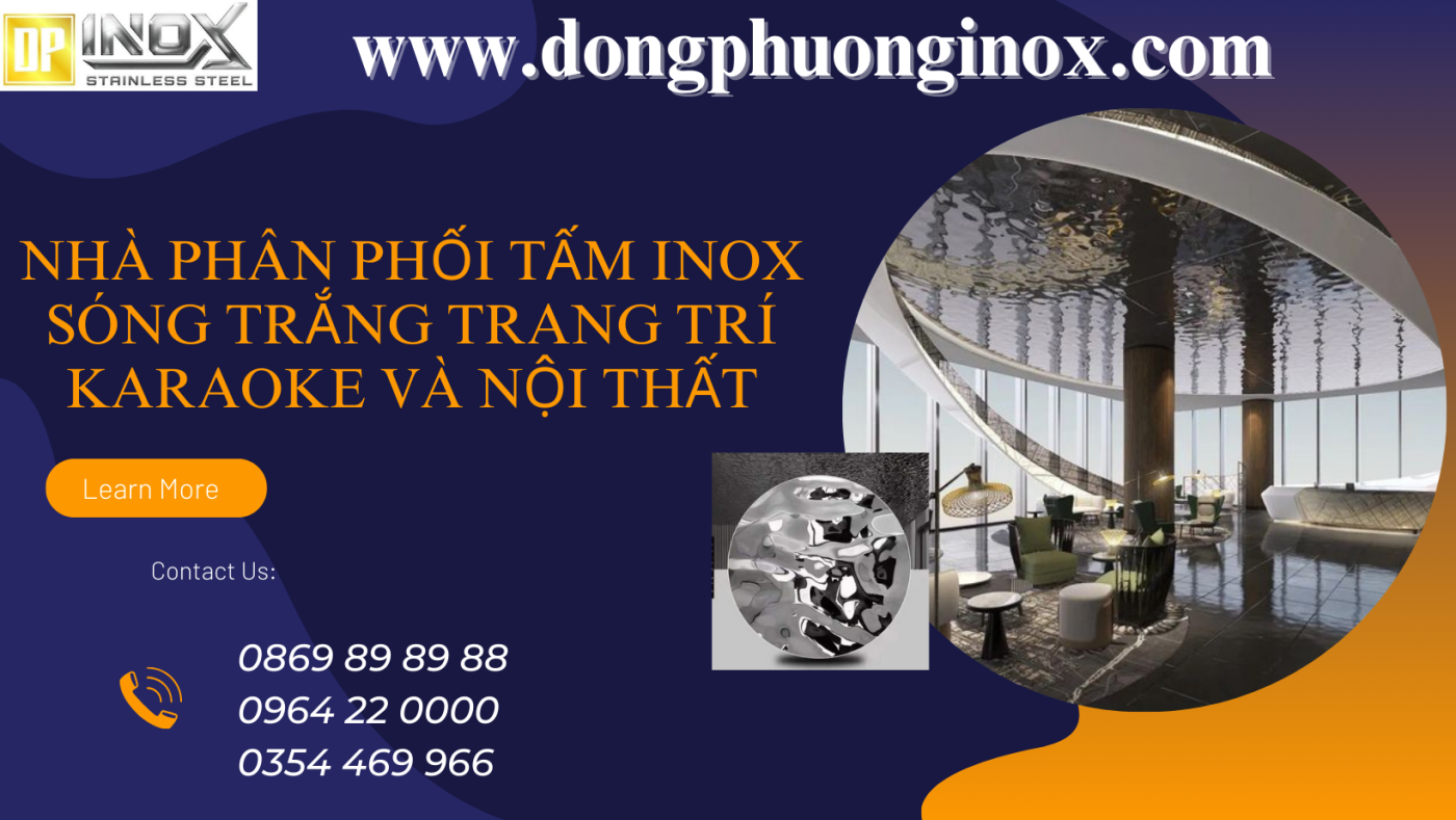 Nhà phân phối tấm inox 3d sóng trắng trang trí karaoke và nội thất